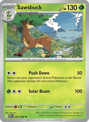 Sawsbuck SV White Flare Pokémon TCG Uncommon 007