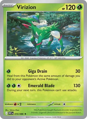 Virizion SV White Flare Pokémon TCG Rare 010