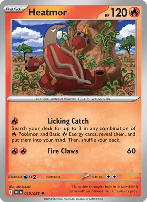 Heatmor SV White Flare Pokémon TCG Uncommon 019