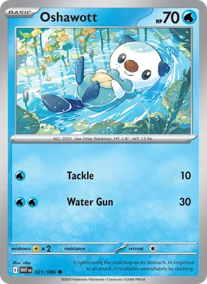 Oshawott SV White Flare Pokémon TCG Common 021