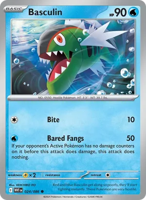 Basculin SV White Flare Pokémon TCG Common 024