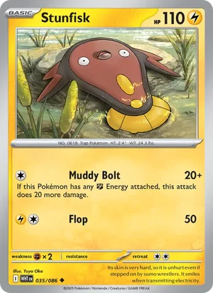 Stunfisk SV White Flare Pokémon TCG Uncommon 035