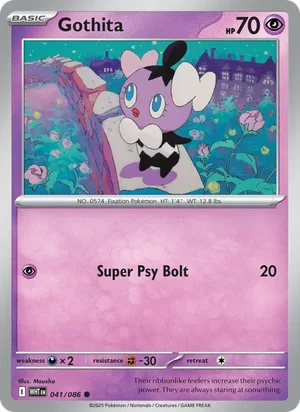 Gothita SV White Flare Pokémon TCG Common 041