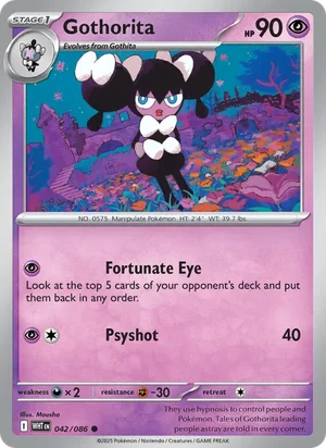 Gothorita SV White Flare Pokémon TCG Common 042