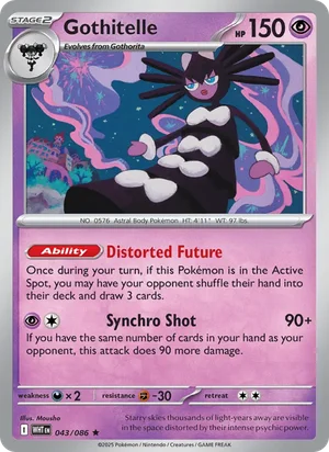 Gothitelle SV White Flare Pokémon TCG Rare 043