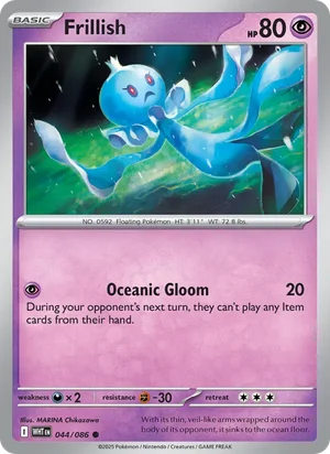Frillish SV White Flare Pokémon TCG Common 044