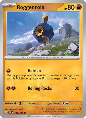Roggenrola SV White Flare Pokémon TCG Common 046