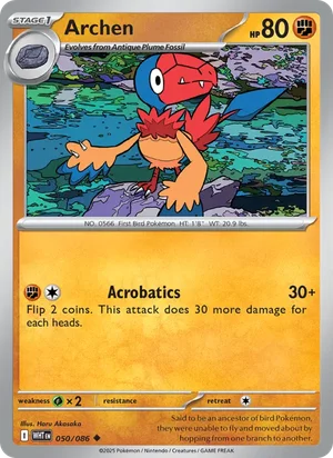 Archen SV White Flare Pokémon TCG Uncommon 050