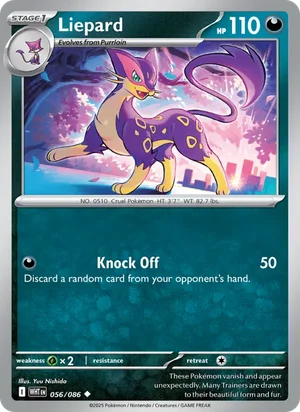Liepard SV White Flare Pokémon TCG Uncommon 056