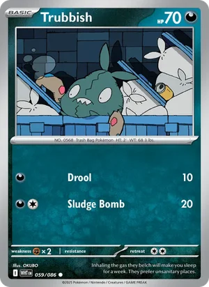 Trubbish SV White Flare Pokémon TCG Common 059