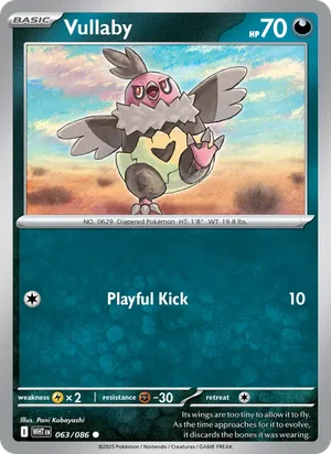 Vullaby SV White Flare Pokémon TCG Common 063