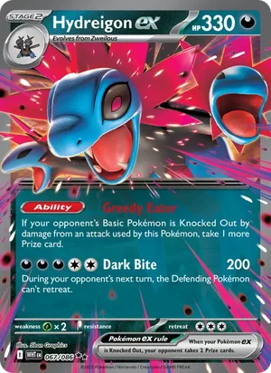 Hydreigon ex SV White Flare Pokémon TCG Double Rare 067