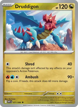 Druddigon SV White Flare Pokémon TCG Uncommon 071