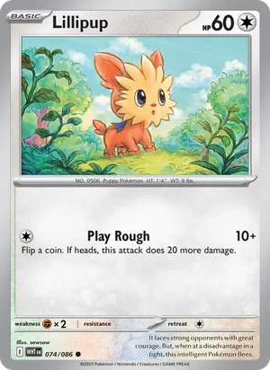Lillipup SV White Flare Pokémon TCG Common 074