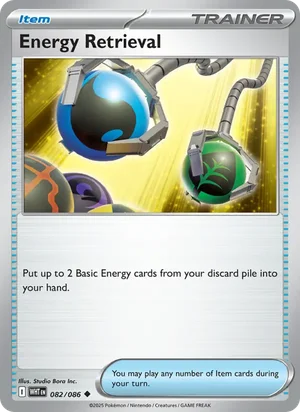 Energy Retrieval SV White Flare Pokémon TCG Uncommon 082