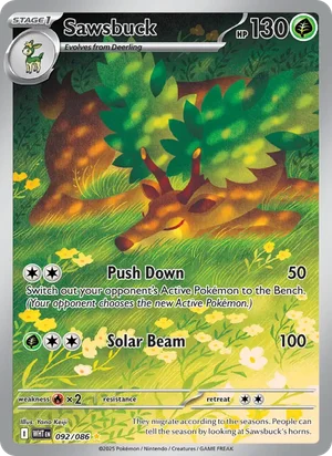 Sawsbuck SV White Flare Pokémon TCG Illustration Rare 092