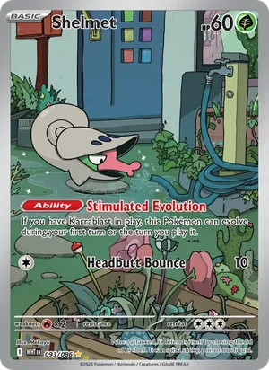 Shelmet SV White Flare Pokémon TCG Illustration Rare 093