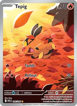 Tepig SV White Flare Pokémon TCG Illustration Rare 096