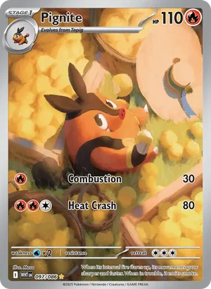 Pignite SV White Flare Pokémon TCG Illustration Rare 097