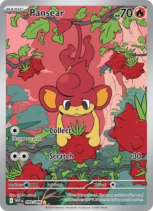 Pansear SV White Flare Pokémon TCG Illustration Rare 099