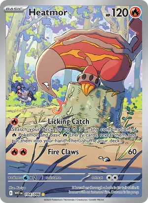 Heatmor SV White Flare Pokémon TCG Illustration Rare 104