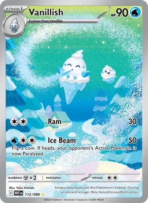 Vanillish SV White Flare Pokémon TCG Illustration Rare 112
