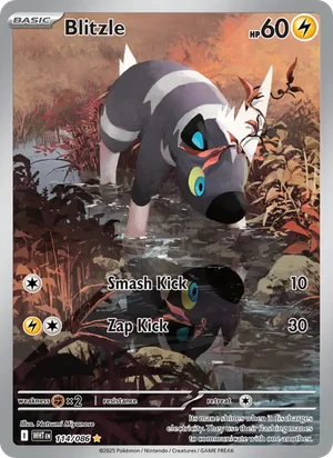 Blitzle SV White Flare Pokémon TCG Illustration Rare 114
