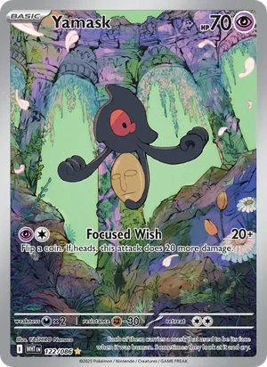Yamask SV White Flare Pokémon TCG Illustration Rare 122