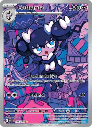 Gothorita SV White Flare Pokémon TCG Illustration Rare 125