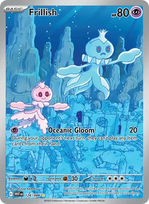 Frillish SV White Flare Pokémon TCG Illustration Rare 126