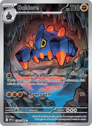 Boldore SV White Flare Pokémon TCG Illustration Rare 128