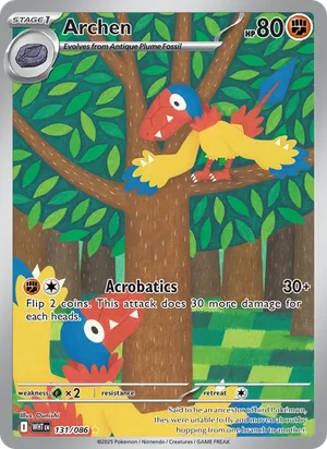 Archen SV White Flare Pokémon TCG Illustration Rare 131