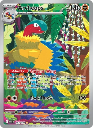 Archeops SV White Flare Pokémon TCG Illustration Rare 132