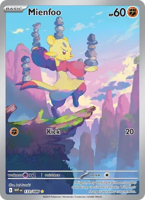 Mienfoo SV White Flare Pokémon TCG Illustration Rare 133