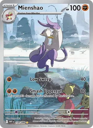 Mienshao SV White Flare Pokémon TCG Illustration Rare 134