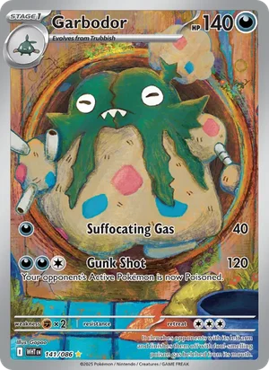 Garbodor SV White Flare Pokémon TCG Illustration Rare 141