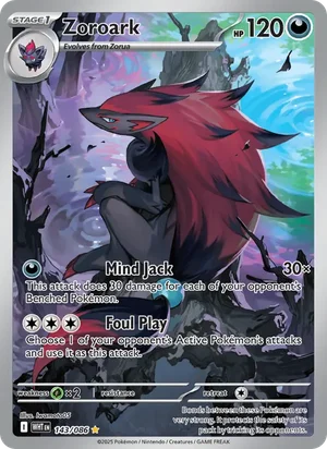 Zoroark SV White Flare Pokémon TCG Illustration Rare 143