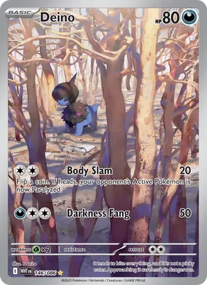 Deino SV White Flare Pokémon TCG Illustration Rare 146