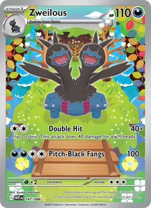 Zweilous SV White Flare Pokémon TCG Illustration Rare 147