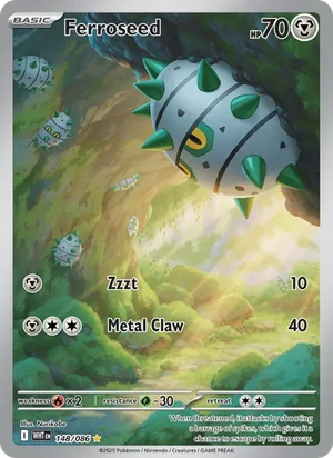 Ferroseed SV White Flare Pokémon TCG Illustration Rare 148