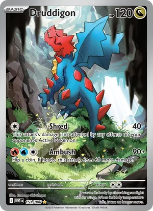 Druddigon SV White Flare Pokémon TCG Illustration Rare 151
