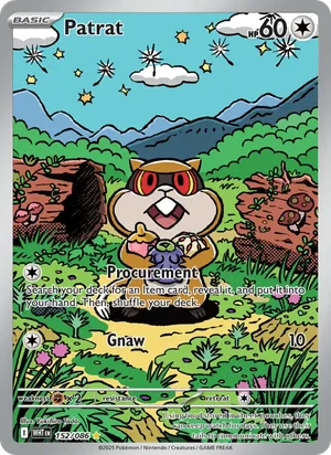 Patrat SV White Flare Pokémon TCG Illustration Rare 152