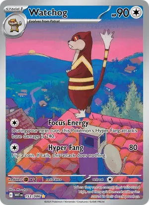 Watchog SV White Flare Pokémon TCG Illustration Rare 153
