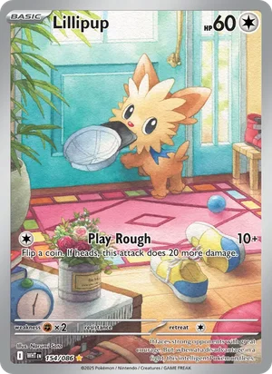 Lillipup SV White Flare Pokémon TCG Illustration Rare 154