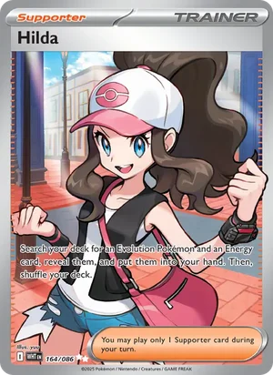Hilda SV White Flare Pokémon TCG Ultra Rare 164
