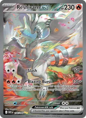 Reshiram ex SV White Flare Pokémon TCG Special Illustration Rare 166
