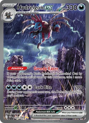 Hydreigon ex SV White Flare Pokémon TCG Special Illustration Rare 169