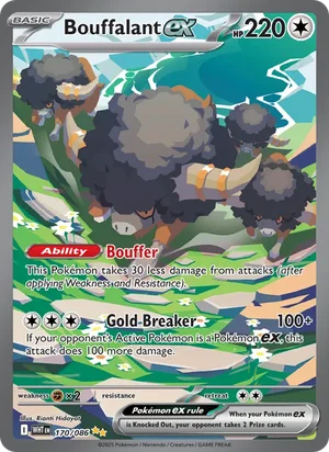Bouffalant ex SV White Flare Pokémon TCG Special Illustration Rare 170