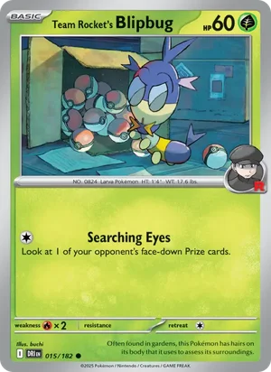 Team Rocket's Blipbug 015/182 Common, Destined Rivals Pokémon TCG card