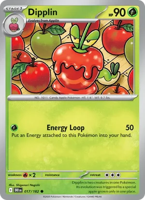 Dipplin 017/182 Common, Destined Rivals Pokémon TCG card